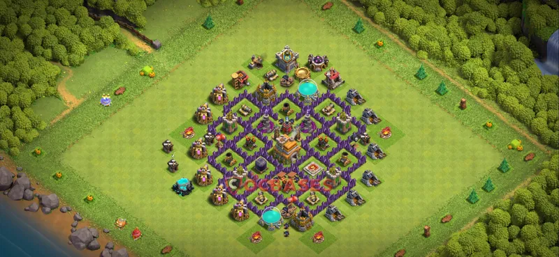 Town Hall 7 Base – Layout id: kkpz3 base layout