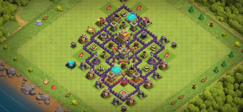 Town Hall 7 Base – Layout id: 21q0q base layout