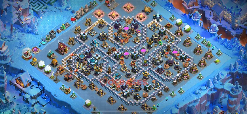 Town Hall 13 Base -trophy – Layout id: 7wtws base layout