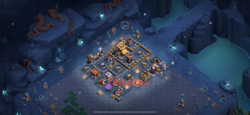 Builder Hall 8 Base -progress base – Layout id: alks5 base layout, image 2