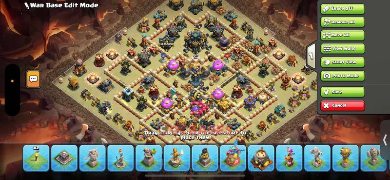 Town Hall 17 Base -trophy – Layout id: 84gpd base layout, image 2