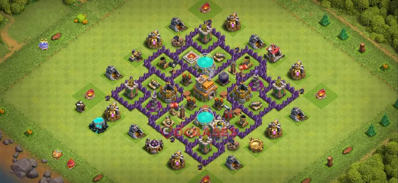 Town Hall 7 Base – Layout id: krog3 base layout