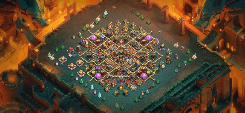 Town Hall 17 Base -hybrid – Layout id: 07oap base layout