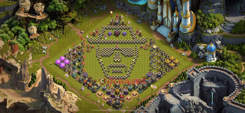 Town Hall 17 Base -fun – Layout id: tdl16 base layout, image 1
