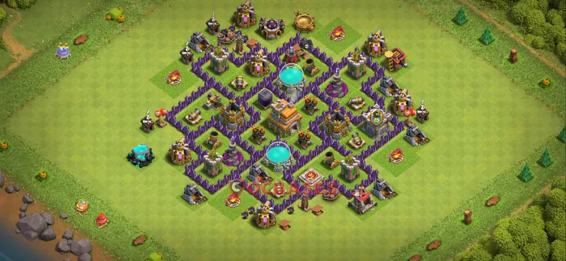 Town Hall 7 Base – Layout id: yjii5 base layout