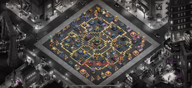 Town Hall 17 Base -war – Layout id: e311w base layout