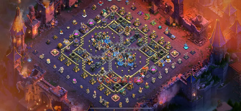 Town Hall 18 Base -war – Layout id: 4aorv base layout