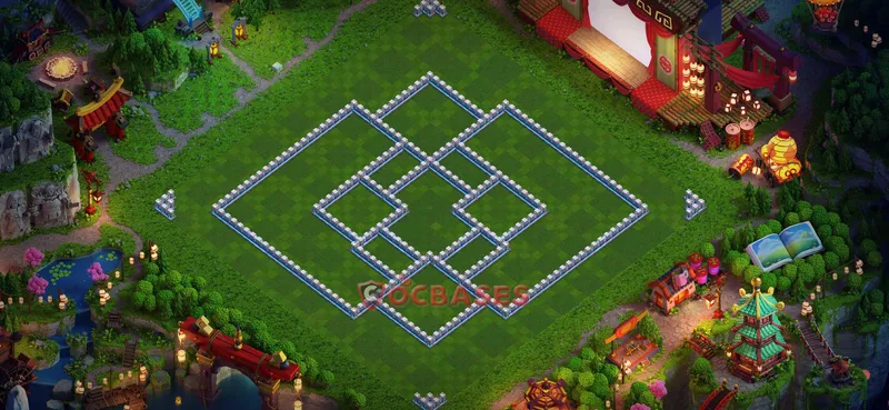 Town Hall 12 Base -hybrid – Layout id: 7lplp base layout, image 2