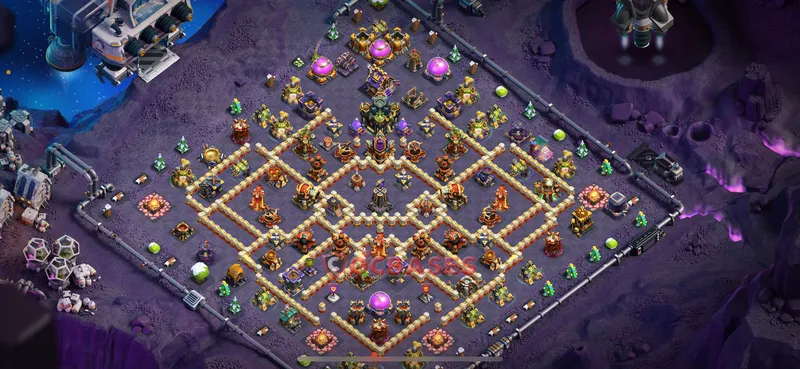 Town Hall 17 Base -hybrid – Layout id: 658ut base layout