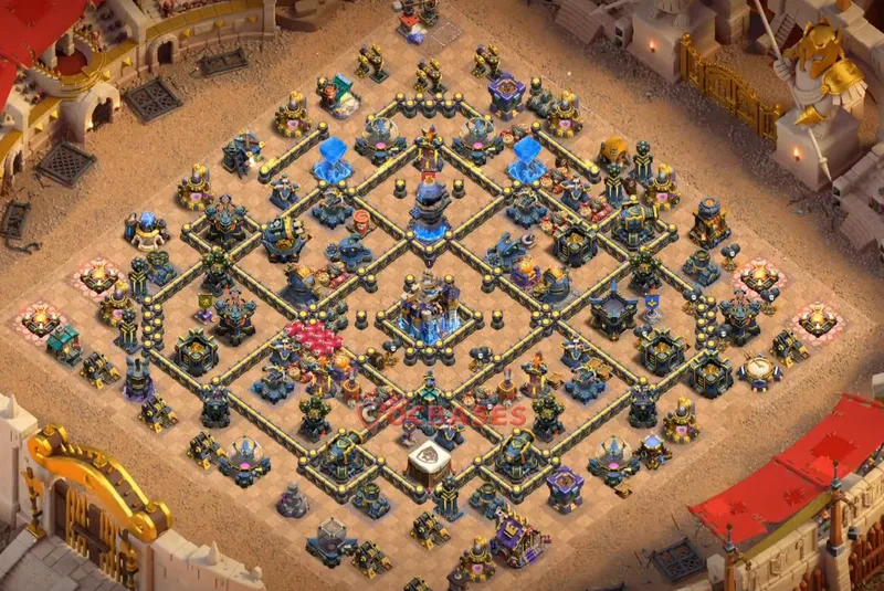 Town Hall 18 Base -war – Layout id: 8u4g7 base layout