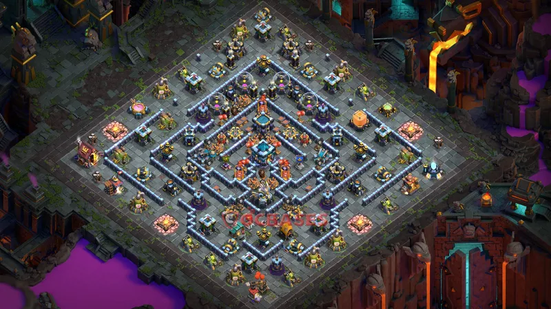 Town Hall 13 Base -trophy – Layout id: nd6ml base layout, image 2