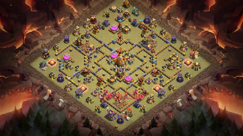 Town Hall 16 Base -war – Layout id: mq9h4 base layout