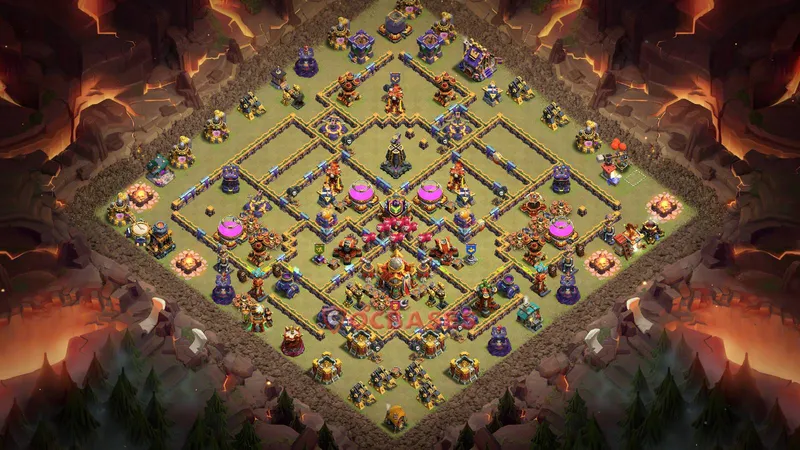 Town Hall 16 Base -war – Layout id: jxd2w base layout