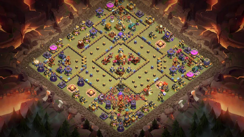 Town Hall 16 Base -war – Layout id: s9upe base layout