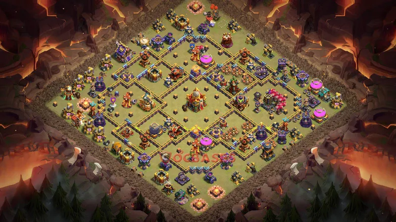 Town Hall 16 Base -war – Layout id: 2eklo base layout