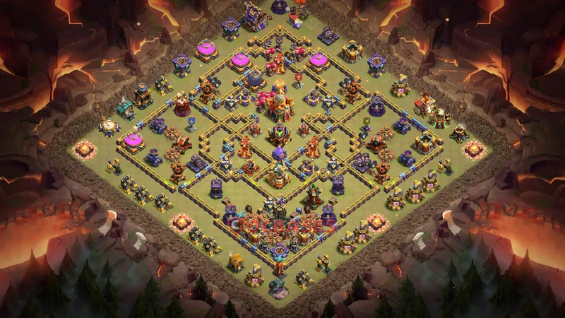 Town Hall 16 Base -war – Layout id: or1if base layout