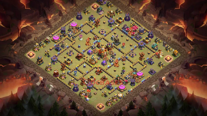 Town Hall 16 Base -war – Layout id: inmi7 base layout