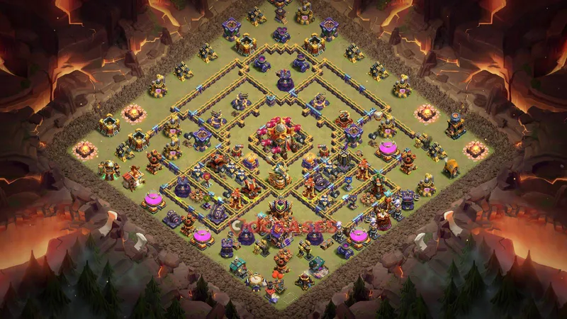 Town Hall 16 Base -war – Layout id: day3n base layout