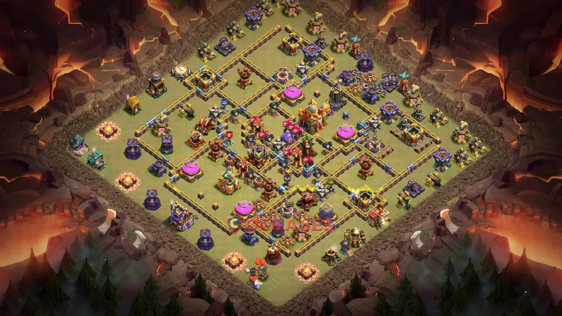Town Hall 16 Base -war – Layout id: o6s4u base layout