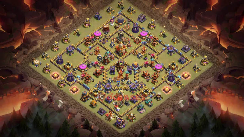 Town Hall 16 Base -war – Layout id: zekz7 base layout