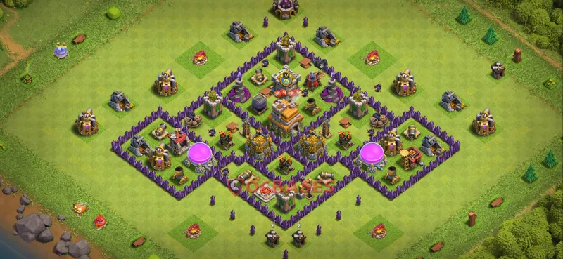 Town Hall 7 Base – Layout id: wi0yi base layout