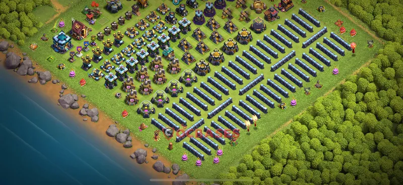 Town Hall 13 Base -progress base – Layout id: ovfrh base layout, image 2