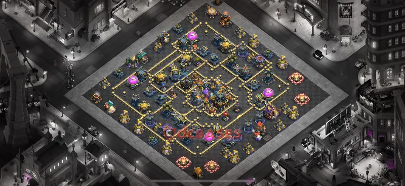 Town Hall 17 Base -war – Layout id: d3ly2 base layout