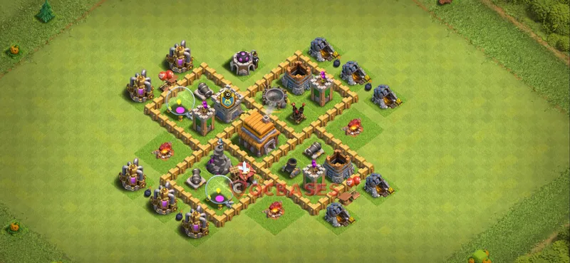 Town Hall 5 Base – Layout id: 5b0c6 base layout