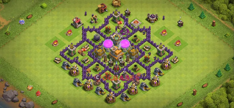 Town Hall 7 Base – Layout id: 536ql base layout