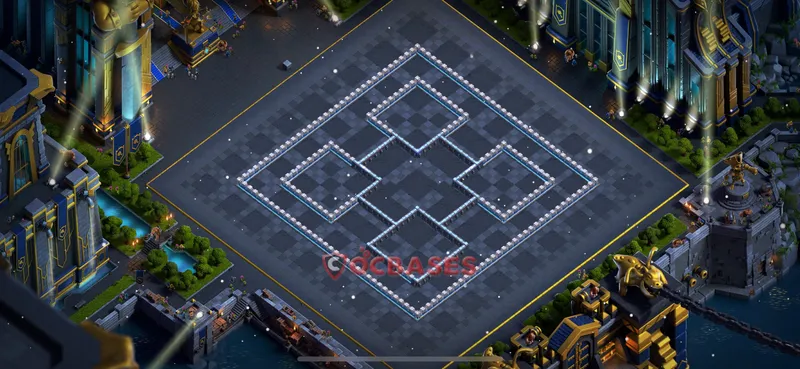 Town Hall 13 Base -war – Layout id: euzqn base layout, image 1