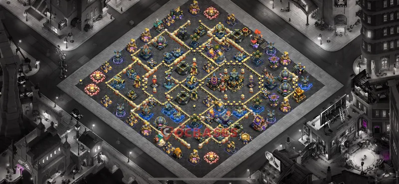 Town Hall 17 Base -war – Layout id: ps524 base layout
