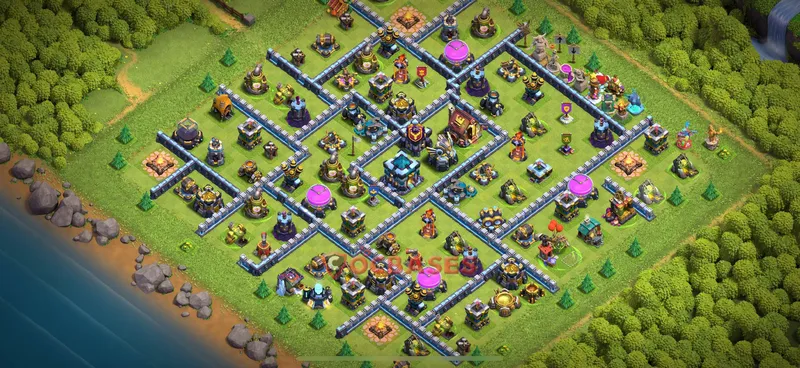 Town Hall 13 Base -war – Layout id: bavqp base layout