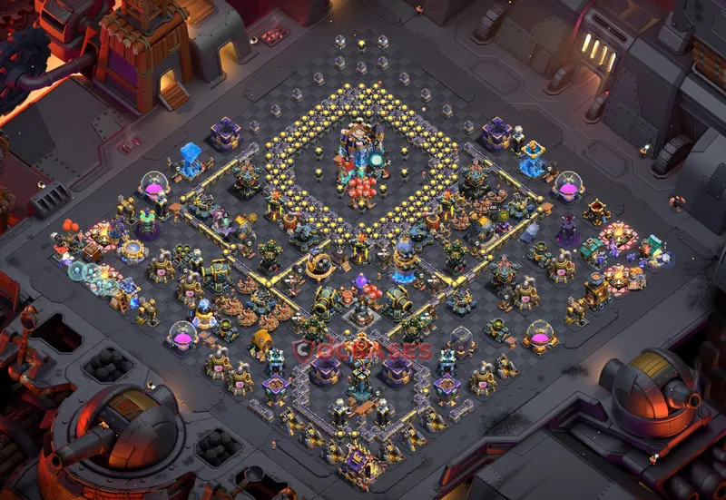 Town Hall 18 Base -war – Layout id: bebnk base layout