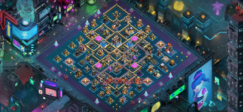 Town Hall 18 Base -trophy – Layout id: fqg1g base layout, image 2