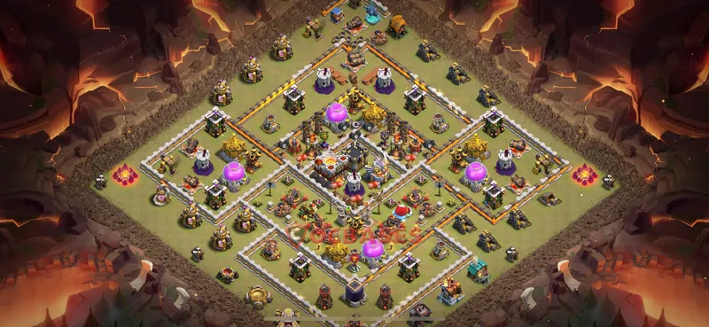 Town Hall 11 Base -war – Layout id: jcnph base layout, image 1