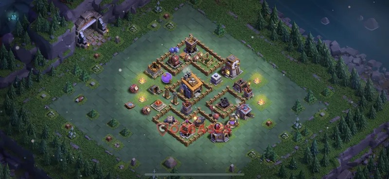 Builder Hall 8 Base -progress base – Layout id: alks5 base layout, image 1