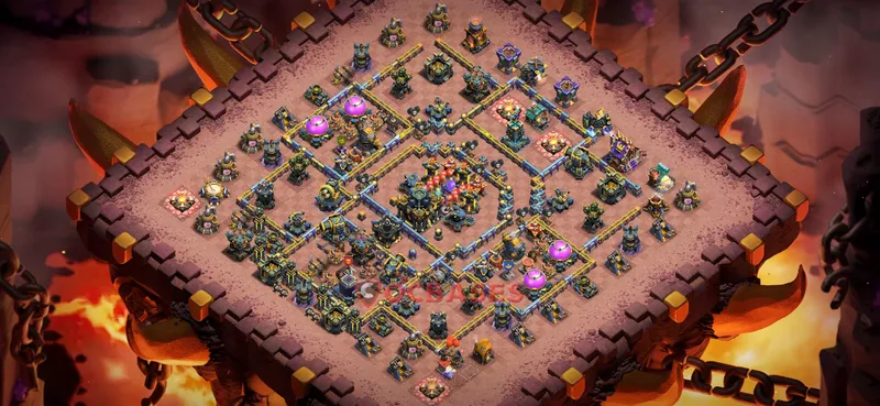 Town Hall 17 Base -war – Layout id: ssvri base layout