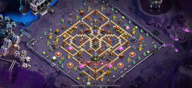 Town Hall 17 Base -hybrid – Layout id: 2txog base layout