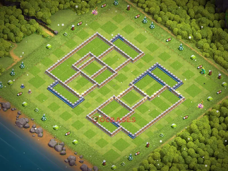 Town Hall 13 Base -hybrid – Layout id: 7xnwa base layout, image 2