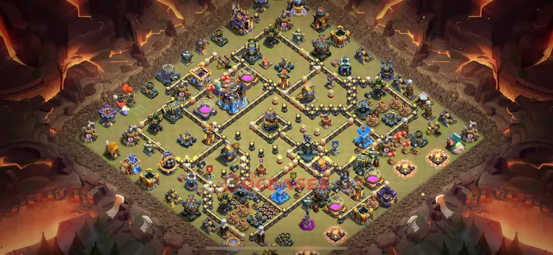 Town Hall 18 Base -war – Layout id: 1xs9o base layout, image 2