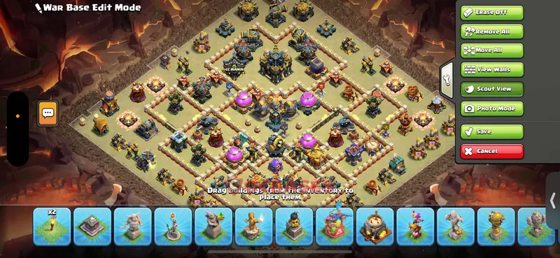 Town Hall 17 Base -trophy – Layout id: 84gpd base layout, image 1