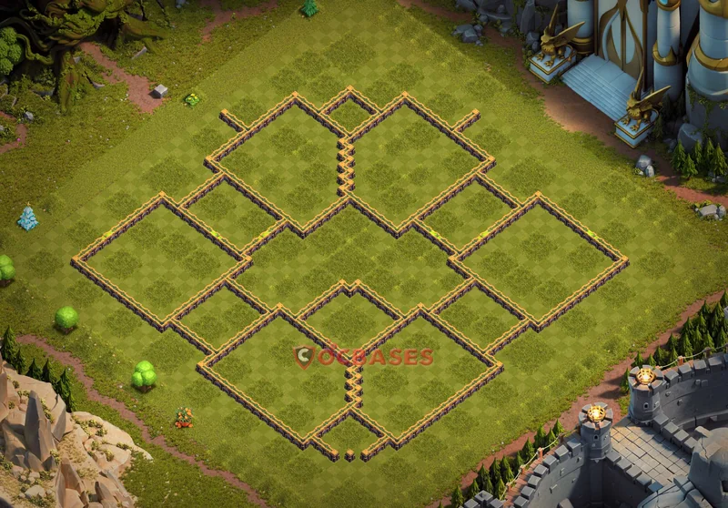 Town Hall 14 Base -hybrid – Layout id: qb2fb base layout, image 1
