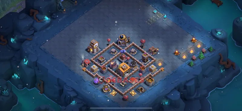 Builder Hall 6 Base -trophy – Layout id: p5mvh base layout, image 2