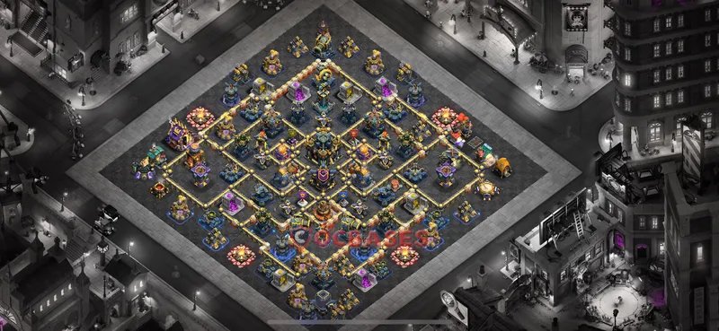Town Hall 17 Base -war – Layout id: 2envw base layout