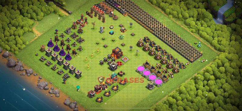 Town Hall 10 Base -farming – Layout id: 36tsy base layout