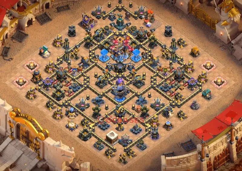 Town Hall 18 Base -war – Layout id: 8b5nv base layout