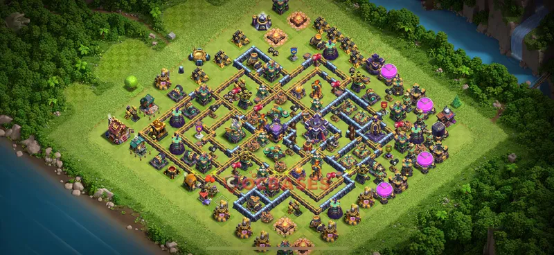 Town Hall 15 Base -trophy – Layout id: dud8l base layout, image 1