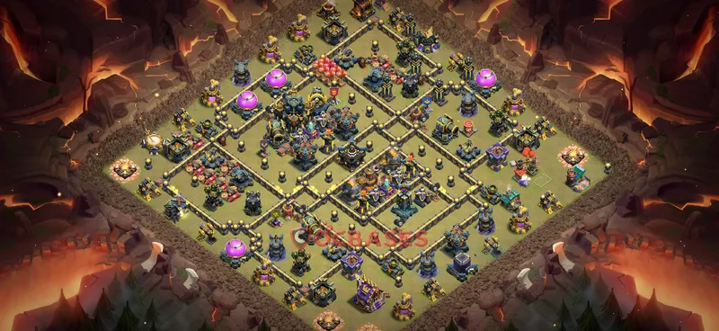 Town Hall 17 Base -war – Layout id: 2yzsl base layout