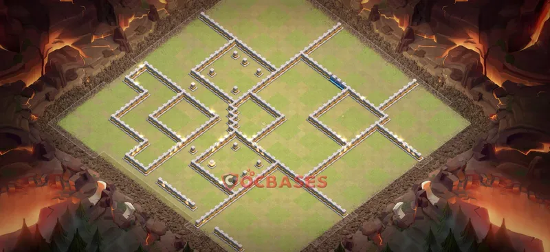 Town Hall 12 Base -war – Layout id: zlb1f base layout, image 2