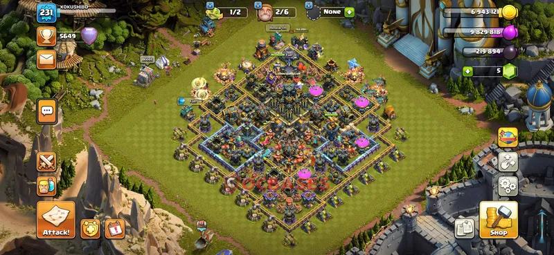 Town Hall 17 Base -farming – Layout id: rm5oz base layout